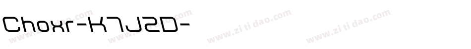 Choxr-K7J2D字体转换