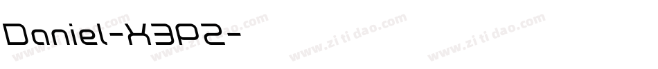Daniel-X3P2字体转换