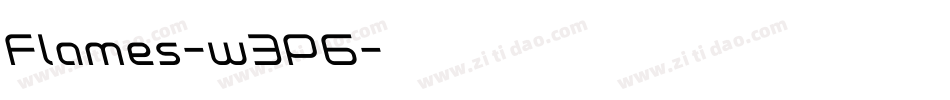 Flames-w3P6字体转换
