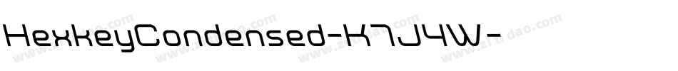 HexkeyCondensed-K7J4W字体转换