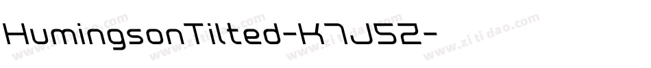 HumingsonTilted-K7J5Z字体转换