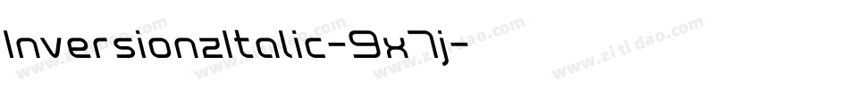 InversionzItalic-9x7j字体转换