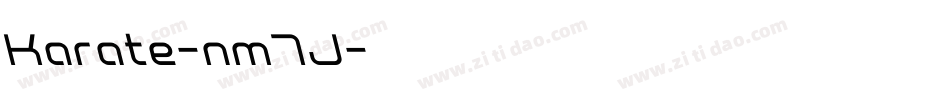 Karate-nm7J字体转换