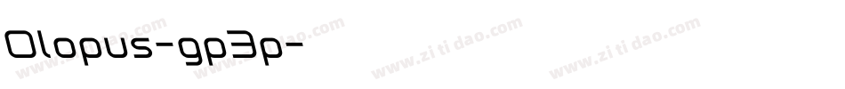 Olopus-gp3p字体转换