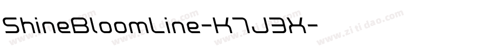 ShineBloomLine-K7J3X字体转换