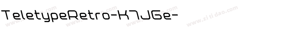 TeletypeRetro-K7JGe字体转换