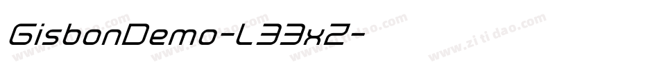 GisbonDemo-L33xZ字体转换