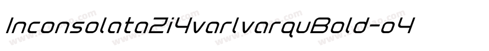 InconsolataZi4varlvarquBold-o4Xz字体转换