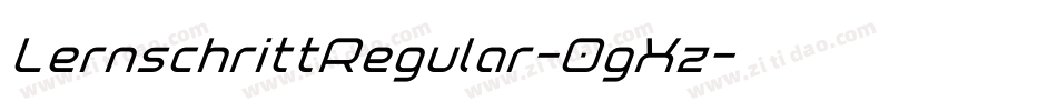 LernschrittRegular-0gXz字体转换