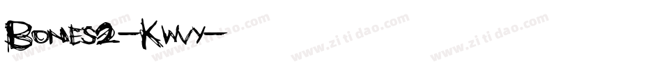 Bones2-KWvy字体转换
