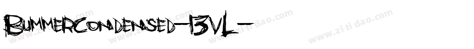 BummerCondensed-13VL字体转换