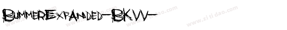BummerExpanded-BKVV字体转换