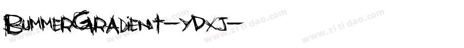 BummerGradient-YDxj字体转换