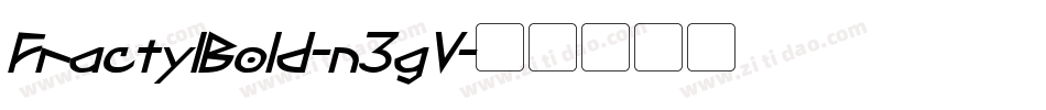 FractylBold-n3gV字体转换