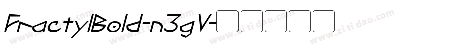 FractylBold-n3gV字体转换