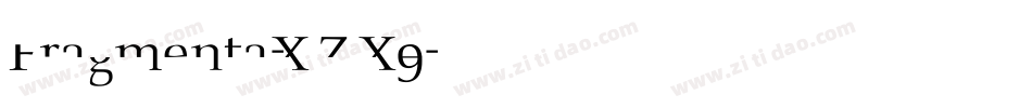 Fragmenta-XZX9字体转换