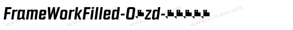 FrameWorkFilled-O8zd字体转换