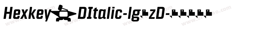 Hexkey3DItalic-lg8zD字体转换