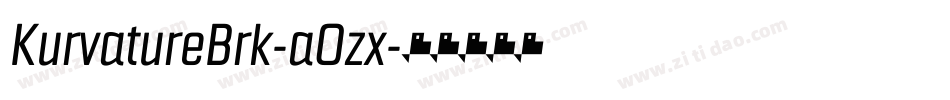 KurvatureBrk-aOzx字体转换