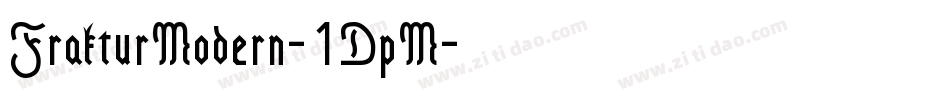 FrakturModern-1DpM字体转换
