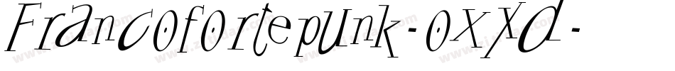 Francofortepunk-oXxd字体转换