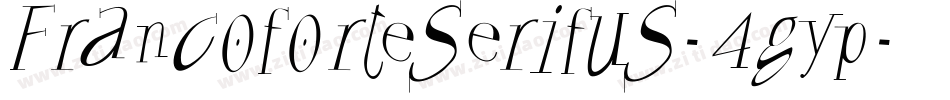 Francoforteserifus-4gyp字体转换