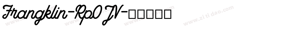 Frangklin-Rp0JV字体转换