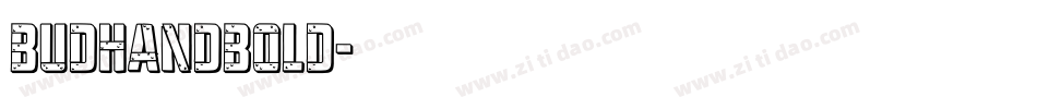 budhandbold字体转换