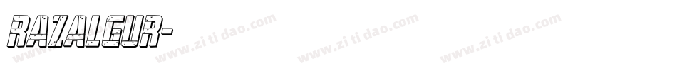 Razalgur字体转换