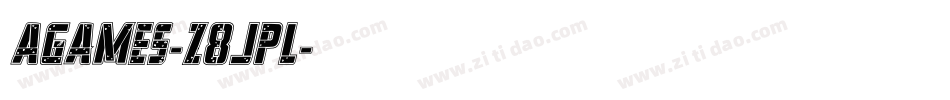 Agames-z8JPl字体转换