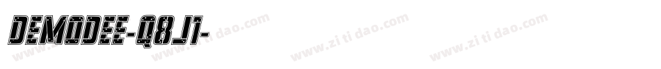 Demodee-q8J1字体转换