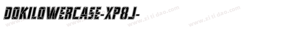 DokiLowercase-xp8j字体转换
