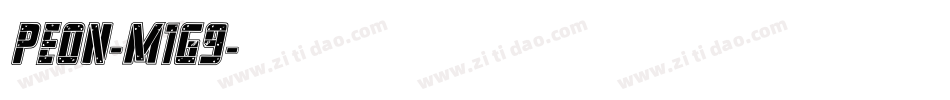 Peon-m1G9字体转换 Peon-m1G9字体转换
