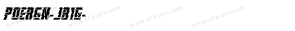 Poergn-jB1G字体转换