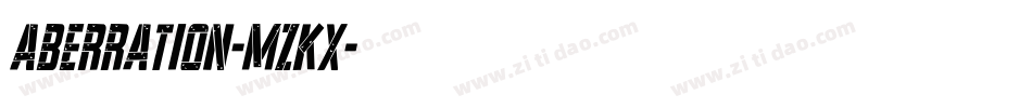Aberration-MZKx字体转换