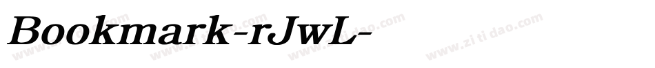 Bookmark-rJwL字体转换