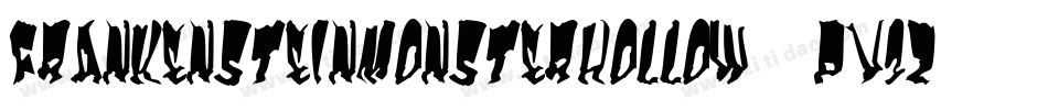 FrankensteinMonsterHollow-pv2Z字体转换