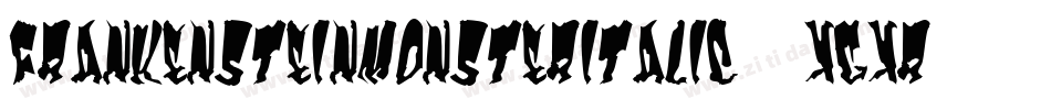FrankensteinMonsterItalic-xgXR字体转换