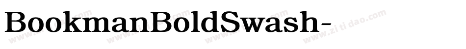 BookmanBoldSwash字体转换