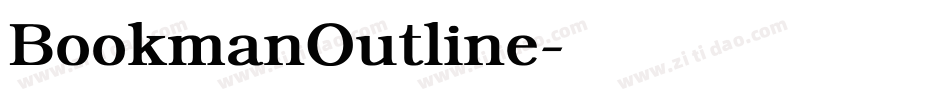 BookmanOutline字体转换