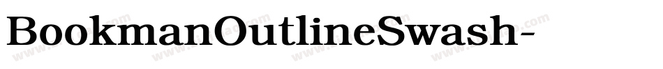 BookmanOutlineSwash字体转换