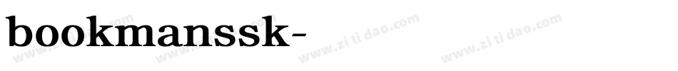bookmanssk字体转换