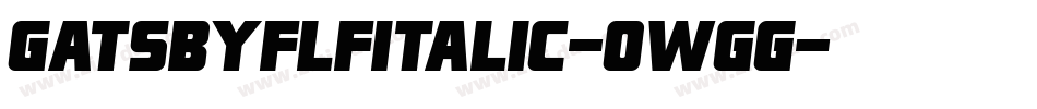 GatsbyflfItalic-0WgG字体转换