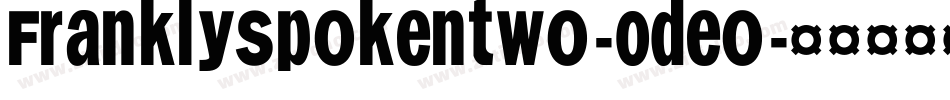 Franklyspokentwo-0deo字体转换