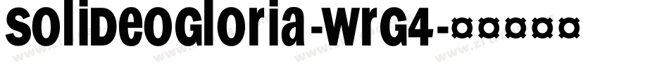 SoliDeoGloria-WrG4字体转换
