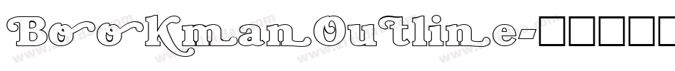 BookmanOutline字体转换
