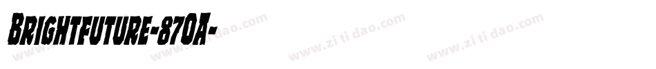 Brightfuture-87OA字体转换