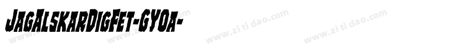 JagAlskarDigFet-GYOa字体转换