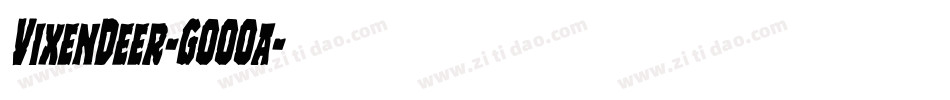 VixenDeer-GOOOa字体转换