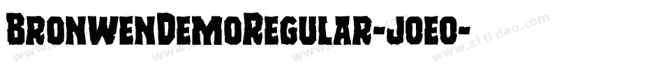 BronwenDemoRegular-j0e0字体转换